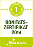 Bisnode CreditCheck 2014 Top Rating Silber