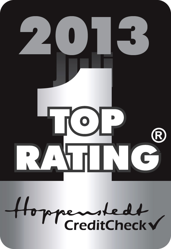 Hoppenstedt CreditCheck 2013 Top Rating Silber
